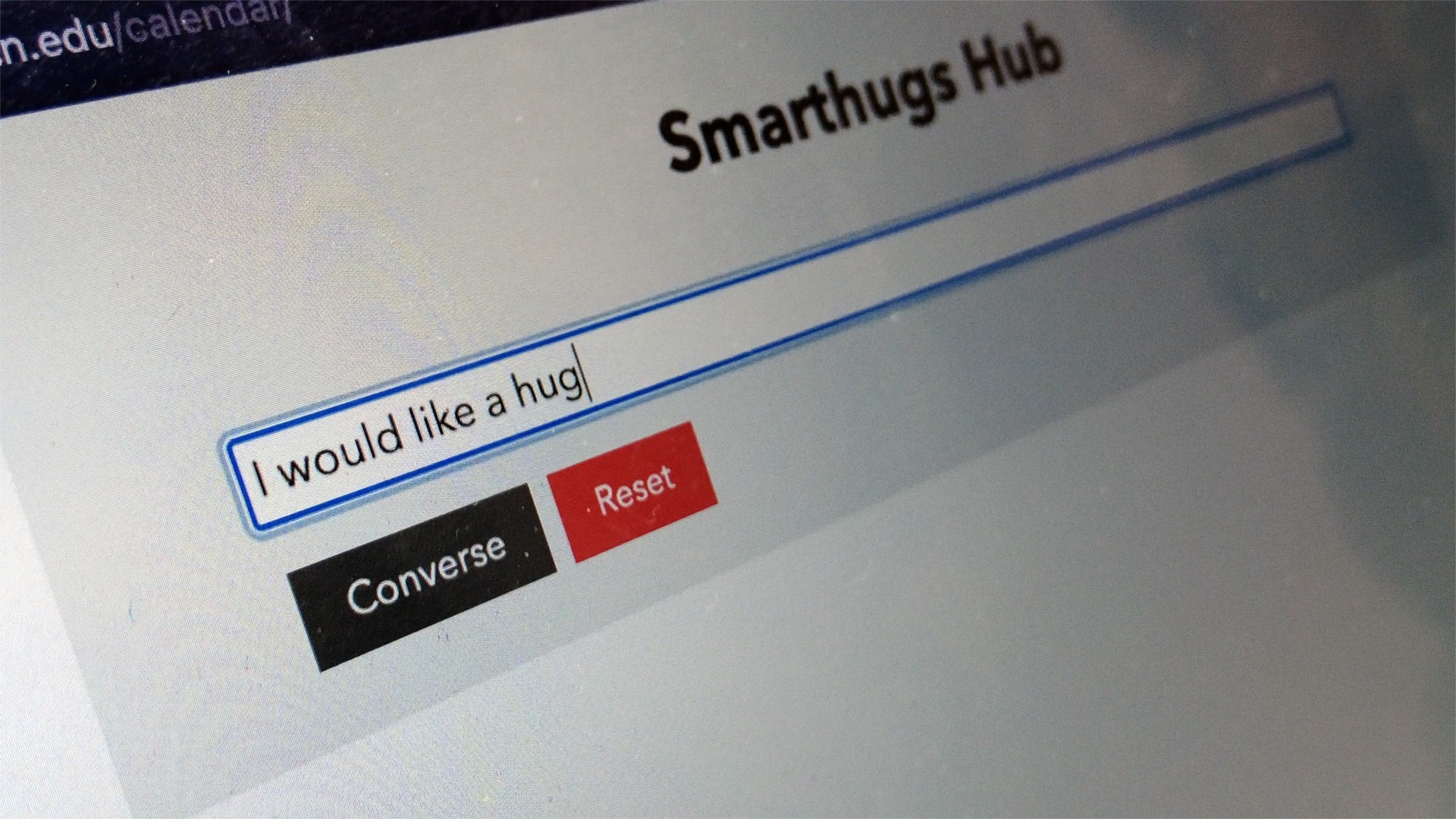 Photo of Smarthugs Hub text interface